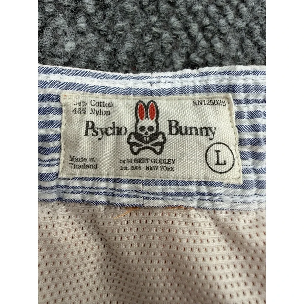Psycho Bunny Men's Large Swim Trunks Shorts Orange Lined